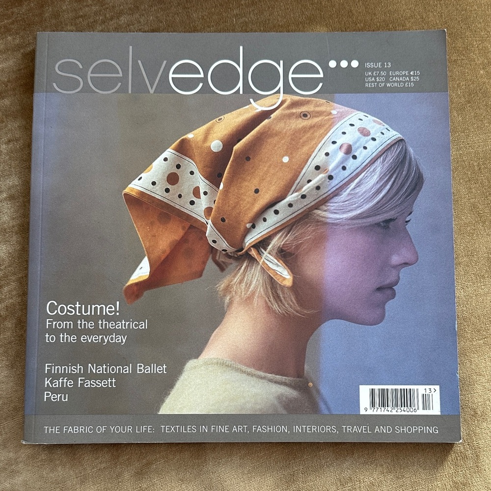 Selvedge Book for design, Costume, dance and more 98 pages Ideas Instructions